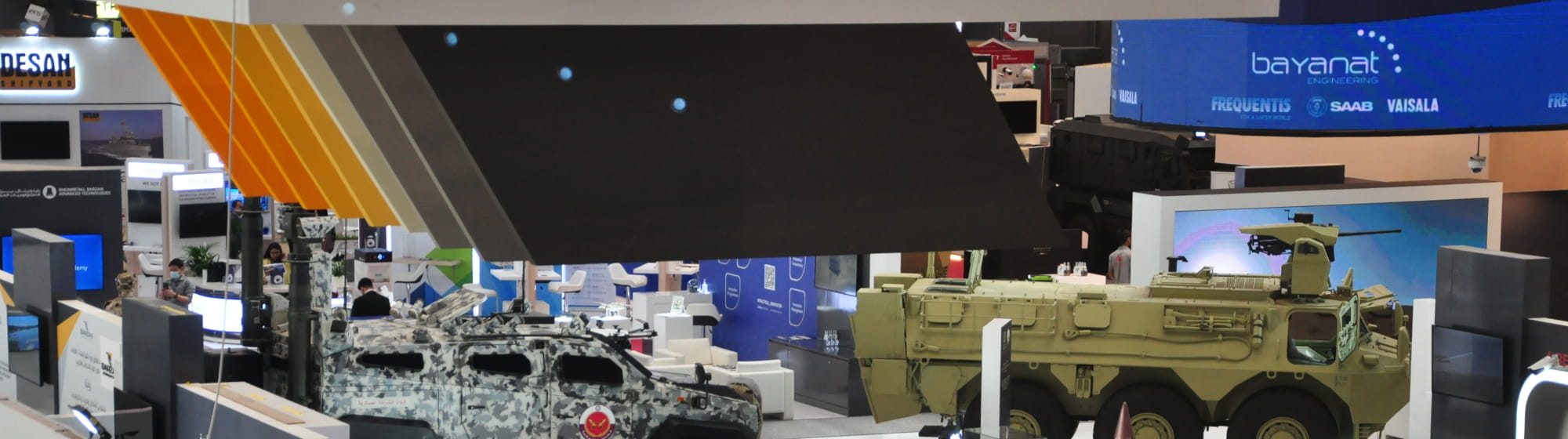 View of Bayanat Engineering Qatar's stand at Milipol Qatar