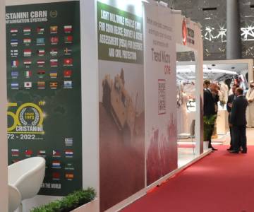 View of Cristanini's stand at Milipol Qatar
