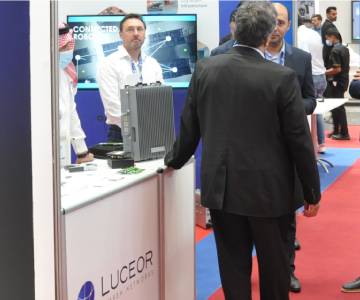 Visitors on the Novatel Networks - Luceor's stand at Milipol Qatar