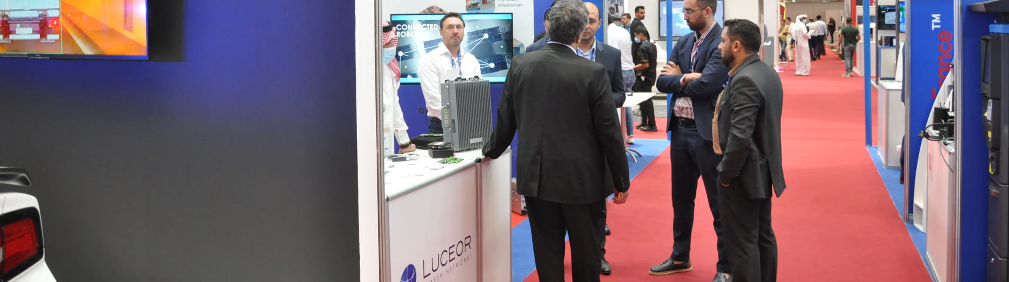 Visitors on the Novatel Networks - Luceor's stand at Milipol Qatar