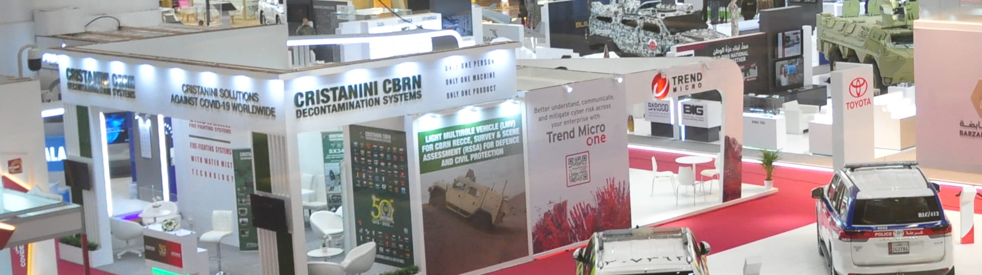 View of Trend Micro's stand at Milipol Qatar