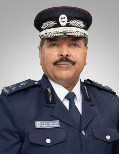 Portrait of Major General Nasser Bin Fahad Al Thani, the Milipol Qatar Committee Chairman