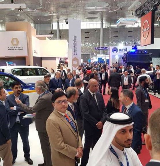 Visitors and exhibitors meeting at Milipol Qatar