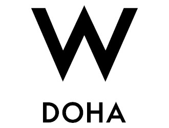 Logo of the W Hotel in Doha, Qatar
