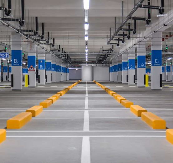 Car park at the DECC, Milipol Qatar's venue in Doha