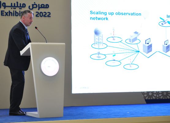 Milipol qatar speaker delivering a conference on borders control
